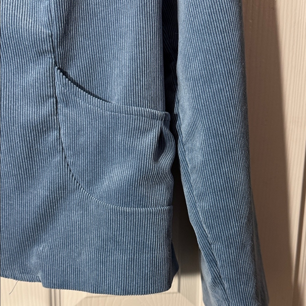 Coldwater Creek Blue Corduroy Blazer Jacket - Picture 6 of 8